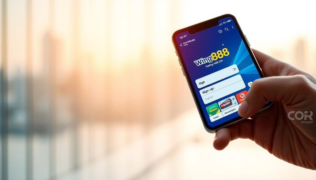 สมัครสมาชิกใหม่ Wing888 ผ่านมือถือ